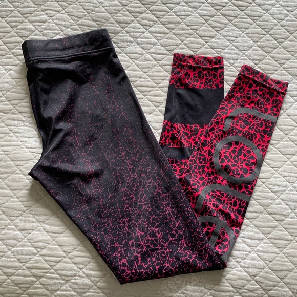 Lole Pants - Lole Black & Pink Leggings